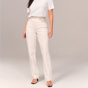 NWT Abercrombie and Fitch 90's straight high waisted plus size jeans